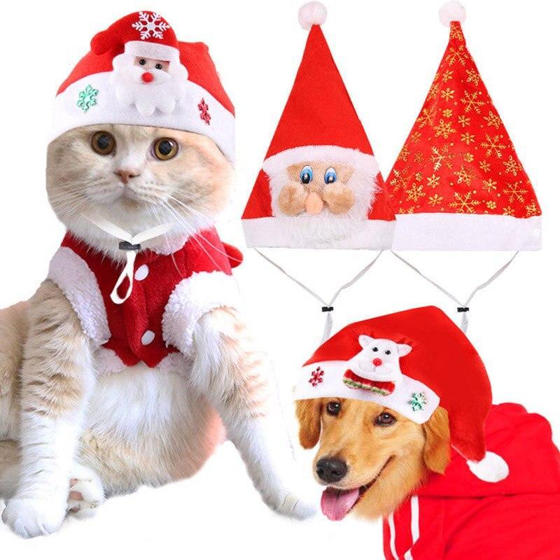 Dog and Cat Christmas Hat